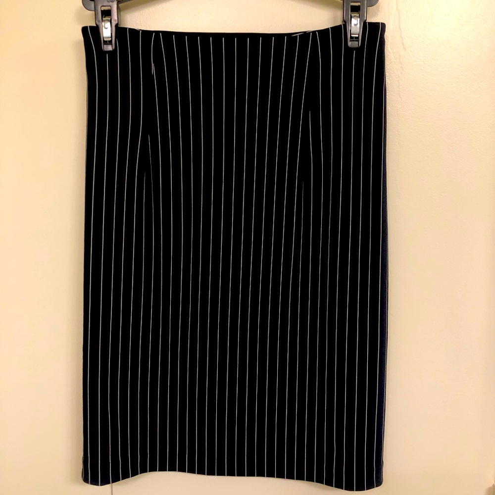 Black & White Pencil Skirt